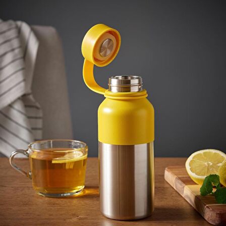 IKEA HETLEVRAD Termos - Paslanmaz Çelik - Sarı 0,5 lt