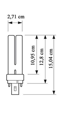 Osram Dulux D 18/830 2P PLC Ampul 3000K Sarı 15,04 cm Spot Lamba