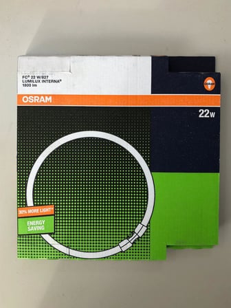 OSRAM  22W/827   SARI 1800 LÜMEN  T5 SİMİT FLORESAN DIŞ ÇAP:22CM