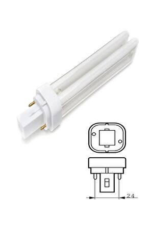 Osram Dulux D 13W 2P PLC Ampul 2700K Sarı - 13,98 Spot Lamba 