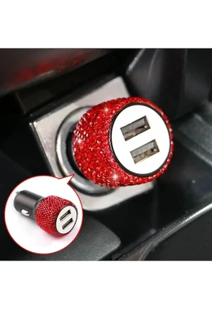 Gümüş Taşlı Çakmaklık Şarj Cihazı Usb
