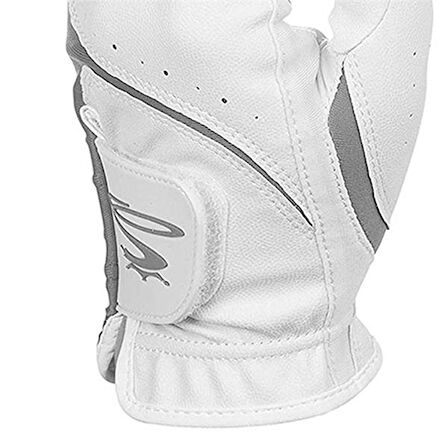 Puma Womens MicroGrip Flex Right Hand Glove M White-Quarry - Kadın Golf Eldiveni Sağ El Beyaz Medium