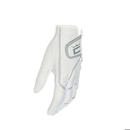 Puma Womens MicroGrip Flex Left Hand Glove S White-Quarry - Kadın Golf Eldiveni Sol El Beyaz Small