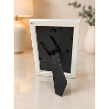 Beyaz Modern Masaüstü Fotoğraf Çerçevesi 10x15 cm 