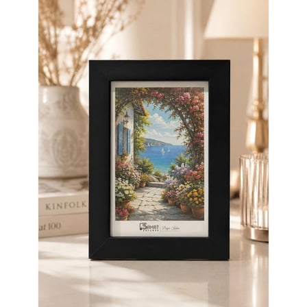 Siyah Modern Masaüstü Fotoğraf Çerçevesi 10x15 cm
