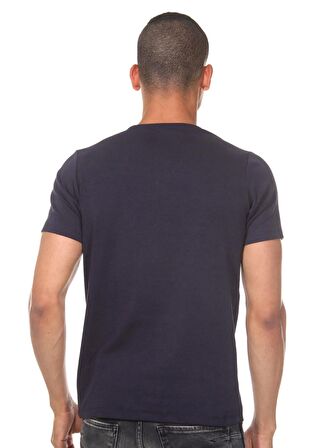 Darkzone V Yaka Düz Lacivert Erkek T-Shirt DZN8614