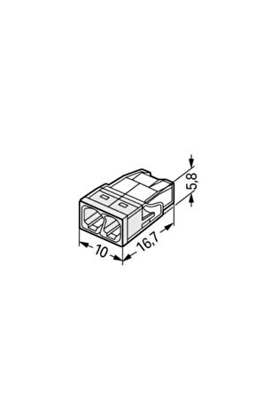 Wago Buat Klemensi 2x2,5 MM (100 ad) WG2273202