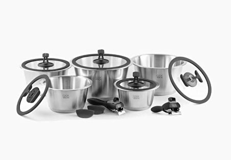 LEGGNO COOKVISION 1058SET14 14 PARÇA TENCERE SETİ