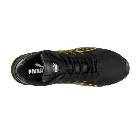 Puma Safety Amsterdam Sarı Siyah Low Alüminyum Burunlu İş Ayakkabısı S3 SRC 46 Numara