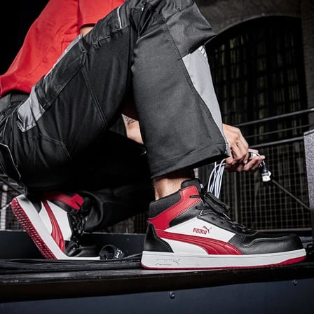 Puma Safety Frontcourt Mid S3L ESD Kompozit Burun Hafif - Isıya Dayanıklı İş Ayakkabısı