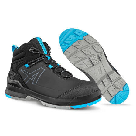 Taraval Mid Fiberglass Koruyucu Burunlu Siyah Mavi S3L ESD SRC İş Ayakkabısı 40 Numara