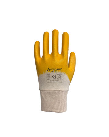 Activehand AC-01 Nitril Kaplama Yağa Dirençli Eldiven