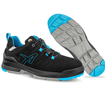 Fastpack Siyah/Mavi Low S1PL ESD Kaymaz Elektrostatik Taban İş Güvenlik Ayakkabısı 43 Nu.