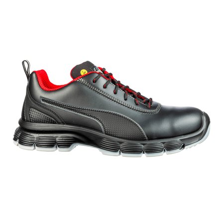 Puma Safety Condor Low Siyah Çelik Burunlu Nubuk Deri İş Ayakkabısı S3 SRC ESD 37 Numara