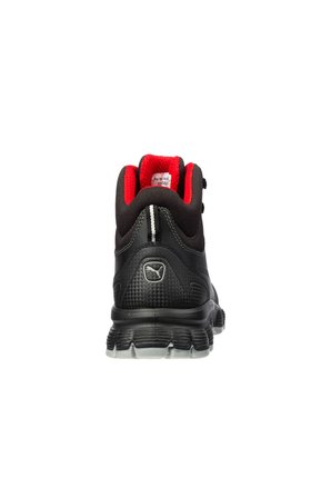 Puma Safety Condor Mid Siyah Çelik Burunlu Nubuk Deri İş Ayakkabısı S3 SRC ESD 36 Numara