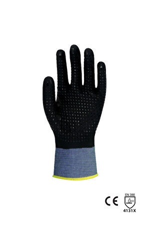 HANVO NU506 4/4 NİTRİL KAPLI DOT.ELDİVEN