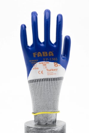 FABA EP-1302 NİTRİL KAPLI POLYESTER ÖRME ELDİVEN