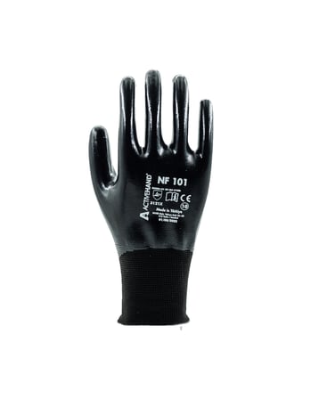 ACTIVEHAND NF 101 SİYAH TAM KAPLI NİTRİL İŞ GÜVENLİĞİ ELDİVENİ
