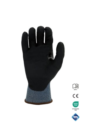 Hanvo C-8130 B Kesilme Dirençli Q Destekli 1/2 Mikro Köpük Nitril Kaplı Montaj Eldiveni
