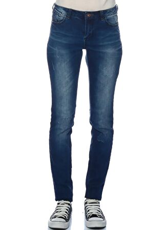 Broadway Koyu Mavi Kadın Denim Pantolon 10156133