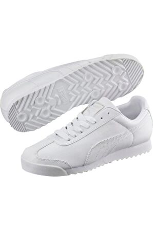 Puma Roma Basic Kadın-Erkek Beyaz Günlük Stil Ayakkabı 35357221 