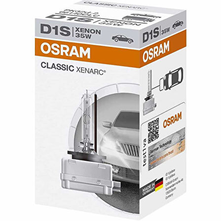 Osram Far Ampulü Xenon D1S 12V 35W Classic Xenarc 66140 CLC