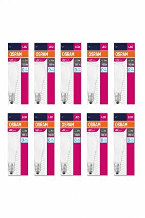 Osram 10W(75W) E27 Led Ampul 6500K Beyaz (10 Adet)