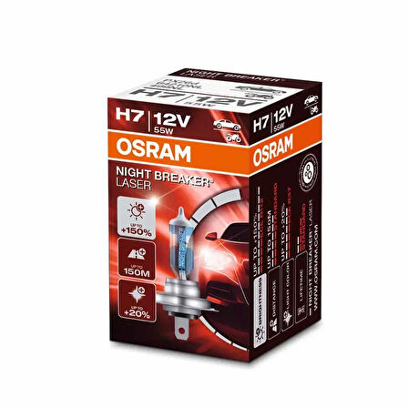 Osram Far Ampulü Halogen H7 12V 55W Night Breaker 64210 NL