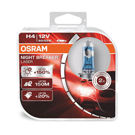 Osram Night Breaker Laser H4 Ampul 64193NL - %150 Daha Fazla Işık