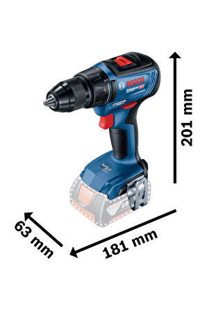 Bosch GSR 18V-50 18 Volt Mavi Matkap Seti