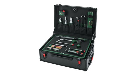 BOSCH 119 Parça Çok Amaçlı Montaj - Anahtar ve Lokma Seti Tekerli Valiz Çantalı