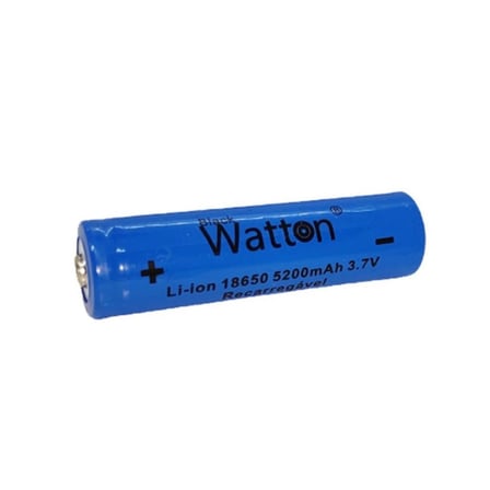 Watton 18650 Şarj Edilebilir Pil (El Feneri Pili) 3.7V 5200mAh