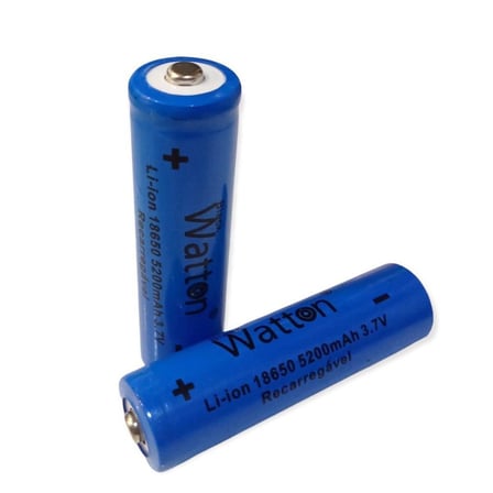 Watton 18650 Şarj Edilebilir Pil (El Feneri Pili) 3.7V 5200mAh