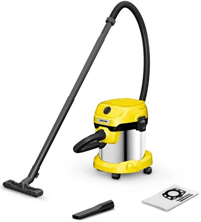 Karcher 1.628-050.0 WD 2 S V-15/4/18 (YSY) ÇELİK KAZAN ISLAK KURU ELEKTRİKLİ SÜPÜRGE