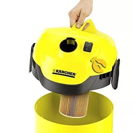 Karcher 1.628-050.0 WD 2 S V-15/4/18 (YSY) ÇELİK KAZAN ISLAK KURU ELEKTRİKLİ SÜPÜRGE