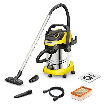  Karcher 1.628-360.0 S V-30/8/22/T (YSY) WD 6 EU ÇELİK KAZAN ISLAK KURU ELEKTRİKLİ SÜPÜRGE