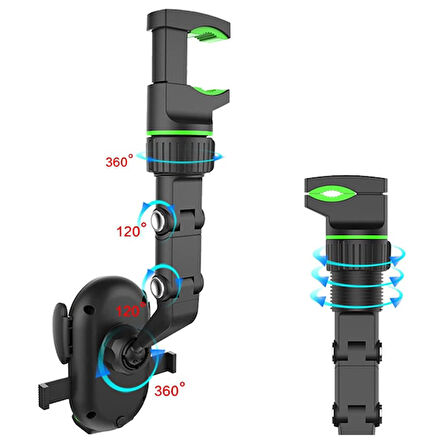 Powerstar ATT-55 Araç İçi Dikiz Aynası Telefon Tutucu