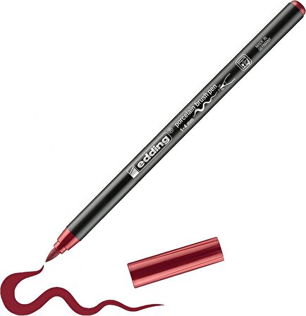 Edding Porcelain Brush Pen Porselen Kalemi Bordo / 046