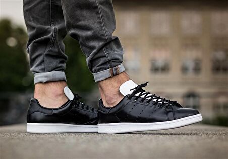 Adidas Stan Smith Siyah Bayan Bay Spor Ayakkabı S80018