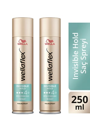 Wellaflex Invisible Hold Görünmez Tutuş Sağlayan Saç Spreyi Extra Strong Hold 250 ML 2X