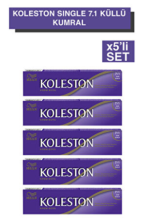 Koleston Single Tüp Boya 7/1 Küllü Kumral x5'li Set