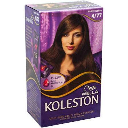 Wella Koleston 4/77 Kit Boya Kadife Kahve