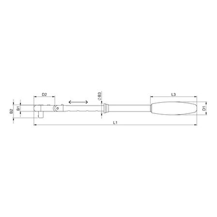 Würth Mafsallı Teleskobik Cırcır 1/2"294-432mm
