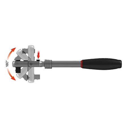 Würth Mafsallı Teleskobik Cırcır 1/2"294-432mm