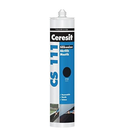 Ceresit CS 111 Akrilik Mastik Kartuş Siyah 240 Ml