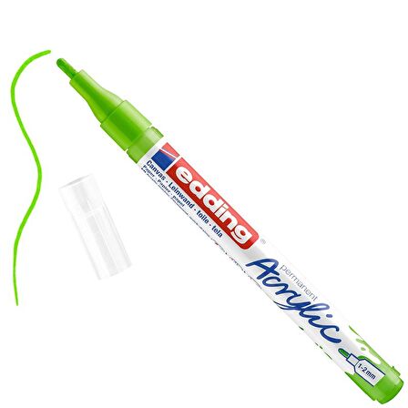 Edding 5300 Akrilik Marker Kalem 1-2mm Yuvarlak Uç 927 Sarı Yeşil
