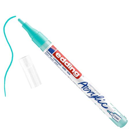 Edding 5300 Akrilik Marker Kalem 1-2mm 934 Parlak Turkuaz