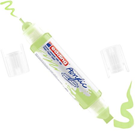 Edding 5400 Akrilik Marker Kalem Çift Uçlu 3D 917 Pastel Yeşil
