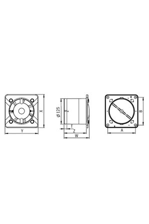 Bosch F1700 WS 125 Sessiz Duvar Tipi Aksiyal Fan
