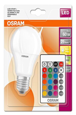 Osram 9W (60W) Dim RGB E27 Led Ampul